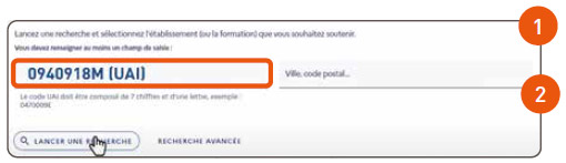 Ecran étape 01 et 02 Ecran étape 01 et 02